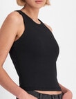 Bonds Rib Bra Tank Top, Nu Black product photo View 02 S