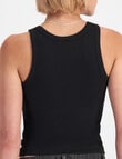 Bonds Rib Bra Tank Top, Nu Black product photo View 03 S