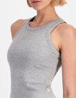 Bonds Rib Bra Tank Top, Electric Marle product photo View 02 S