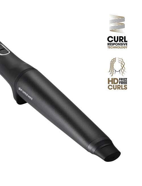 ghd Chronos Curve Conical Wand Hair Curler, Black product photo View 03 L
