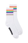 Bonds Pride Crew Socks, 1-Pack, White product photo View 03 S