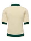 ONLY Alice Short Sleeve Polo Shirt, Birch & Pineneedle product photo View 02 S