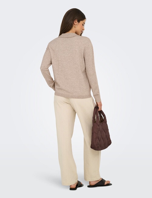 ONLY Ibi Long Sleeve Pullover, Silver Mink Marle product photo View 02 L