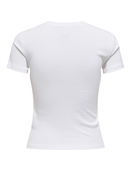 ONLY Bina Organic Cotton Print Top, White product photo View 02 L