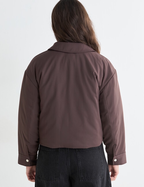 Mineral Kat Cropped Bomber, Ground Coffee product photo View 02 L