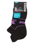 Bonds X-Temp Sport Low Cut Sock, 2-Pack, Black, Sublime & Berry Glaze product photo