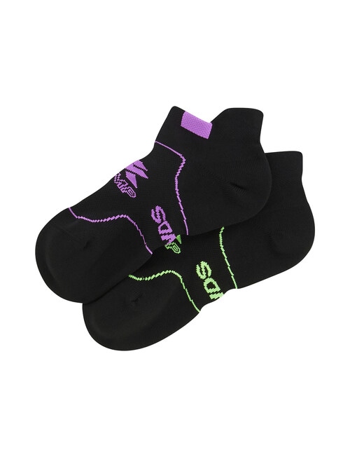 Bonds X-Temp Sport Low Cut Sock, 2-Pack, Black, Sublime & Berry Glaze product photo View 02 L