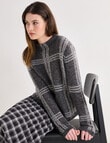 Jigsaw Gridlock Sweater, Charcoal product photo