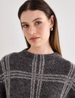 Jigsaw Gridlock Sweater, Charcoal product photo View 04 S