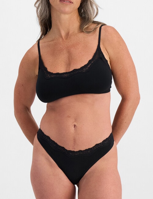 Bonds Bases Flex Lace Gee Brief, Black product photo View 02 L