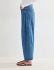 Mineral Stevie Relaxed Barrel Jean, True Blue product photo View 04 S