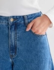 Mineral Stevie Relaxed Barrel Jean, True Blue product photo View 05 S