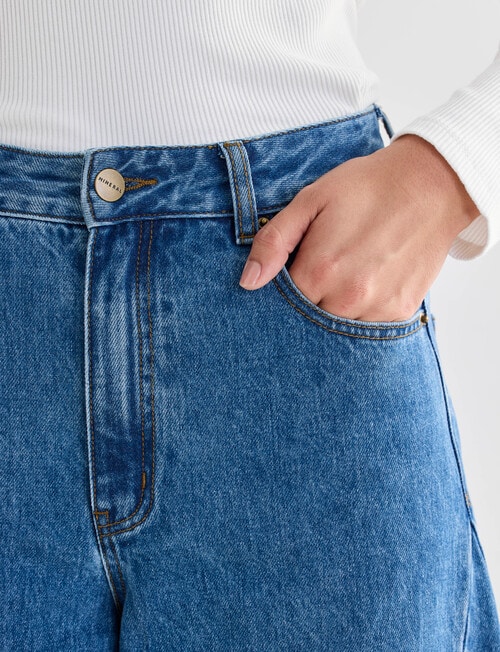 Mineral Stevie Relaxed Barrel Jean, True Blue product photo View 05 L