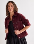 Mineral Benny Stud Jacket, Pomegranate product photo