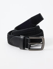 Chisel Braided Stretch Belt, Black product photo