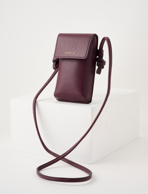 Whistle Phone Crossbody Bag, Cherry Lacquer product photo View 03 L