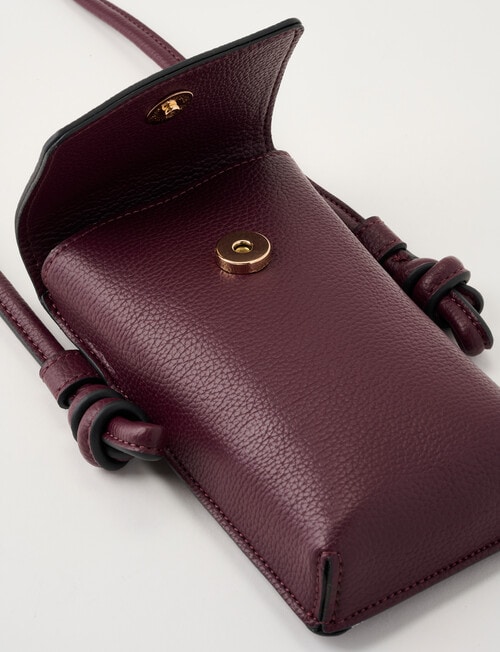 Whistle Phone Crossbody Bag, Cherry Lacquer product photo View 05 L