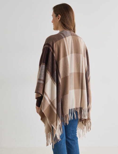 Boston + Bailey Check Wrap, Mocha product photo View 02 L