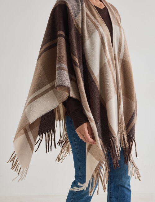 Boston + Bailey Check Wrap, Mocha product photo View 04 L