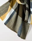 Boston + Bailey Check Tassel Scarf, Khaki product photo View 02 S