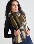 Boston + Bailey Check Tassel Scarf, Khaki product photo View 03 S