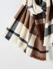 Boston + Bailey Check Tassel Scarf, Mocha product photo View 02 S