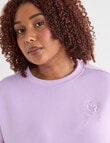 Superfit Curve Premium Crew Sweat, Lavender product photo View 04 S