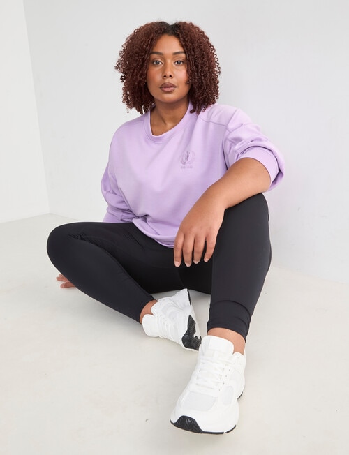 Superfit Curve Premium Crew Sweat, Lavender product photo View 05 L