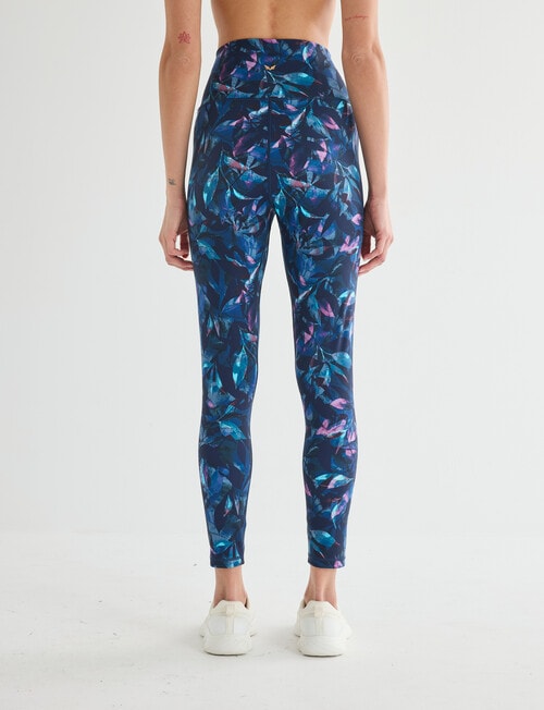Superfit Limitless Leaf Print Legging, Midnight product photo View 02 L