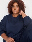 Superfit Curve Premium Crew Sweat, Bright Navy product photo