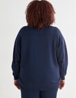 Superfit Curve Premium Crew Sweat, Bright Navy product photo View 02 S