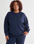 Superfit Curve Premium Crew Sweat, Bright Navy product photo View 05 S