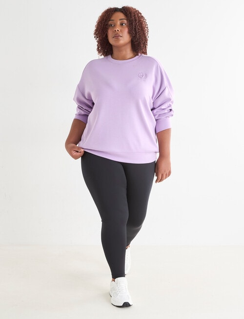 Superfit Curve Premium Crew Sweat, Lavender product photo View 03 L