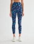 Superfit Limitless Leaf Print Legging, Midnight product photo