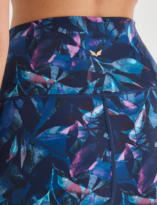 Superfit Limitless Leaf Print Legging, Midnight product photo View 05 L