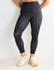 Superfit Limitless Contrast Swirl Print Legging, Grey product photo