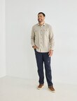 Kauri Trail Glen Long Sleeve Shirt, Stone product photo View 03 S