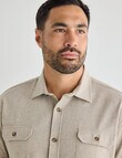 Kauri Trail Glen Long Sleeve Shirt, Stone product photo View 04 S