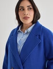 Studio Curve Double Breasted Coat, Sapphire product photo View 04 S