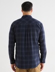 Kauri Trail Check Long Sleeve Shirt, Dark Blue product photo View 02 S