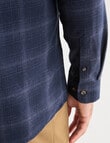 Kauri Trail Check Long Sleeve Shirt, Dark Blue product photo View 05 S