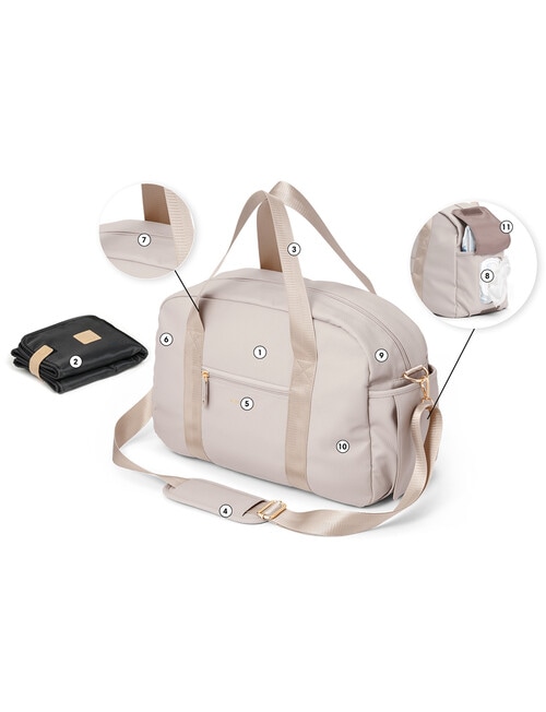 Pretty Brave Stella Baby Bag, Stone product photo View 04 L