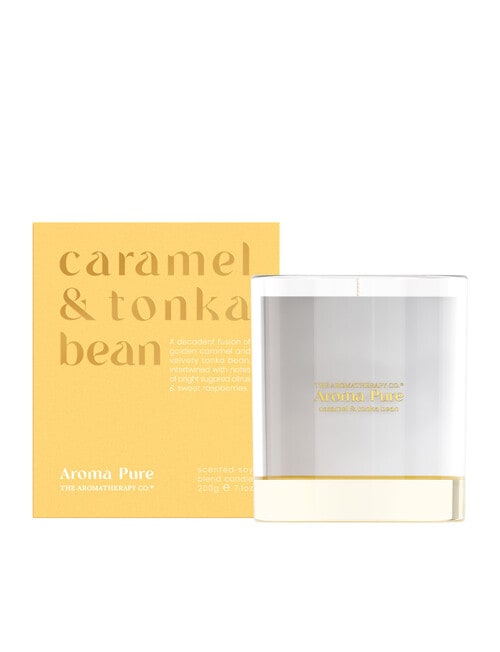 The Aromatherapy Co. Aroma Pure Candle, 200g, Caramel & Tonka Bean product photo View 02 L