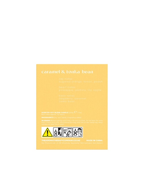 The Aromatherapy Co. Aroma Pure Candle, 200g, Caramel & Tonka Bean product photo View 29 L