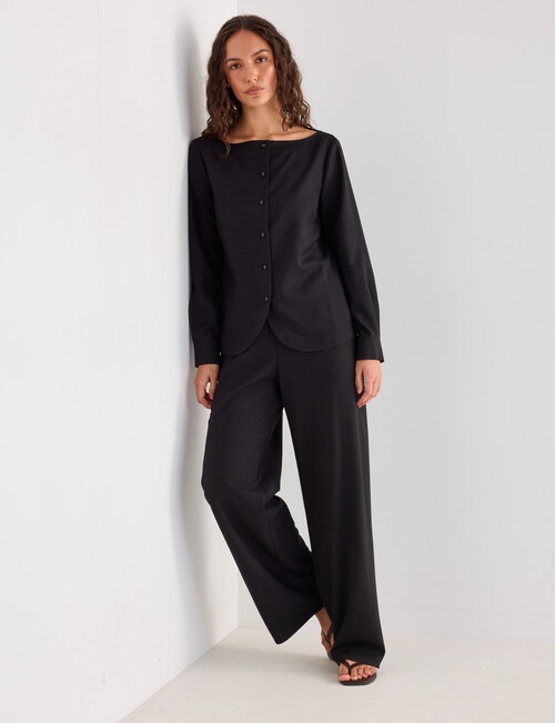 Mineral Quinn Suiting Shirt, Black product photo View 03 L