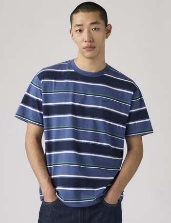 Levis Red Tab Vintage Crew Tee, Pecos Stripe Sunshine product photo