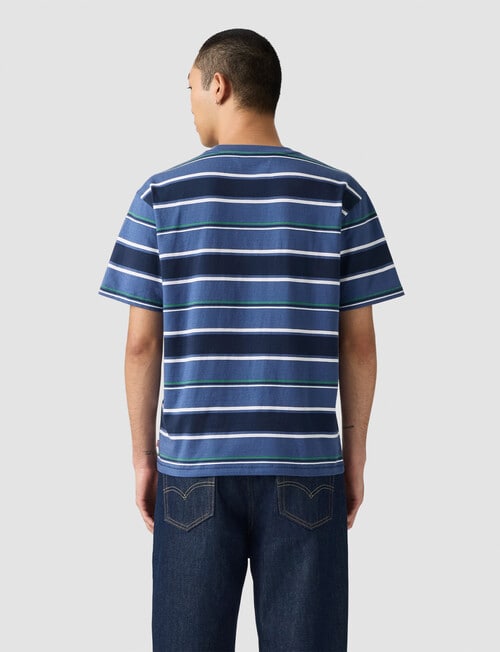 Levis Red Tab Vintage Crew Tee, Pecos Stripe Sunshine product photo View 02 L