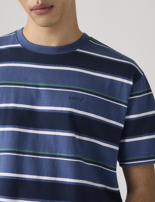 Levis Red Tab Vintage Crew Tee, Pecos Stripe Sunshine product photo View 03 L
