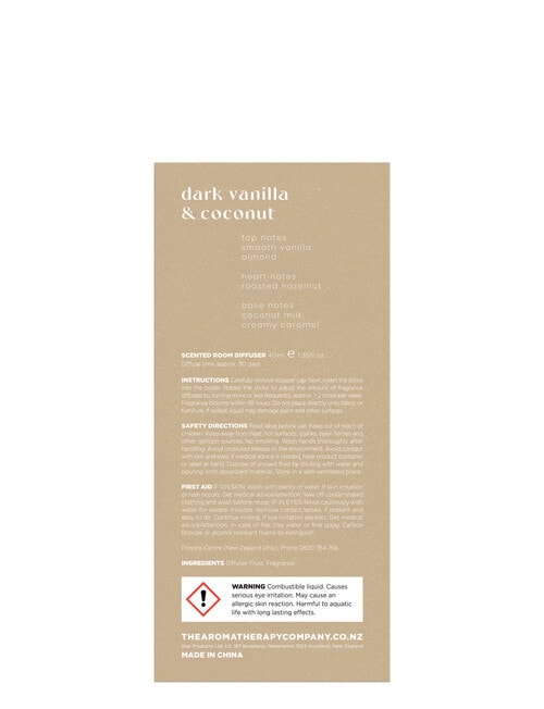 The Aromatherapy Co. Aroma Pure Diffuser, 40ml, Dark Vanilla & Coconut product photo View 29 L