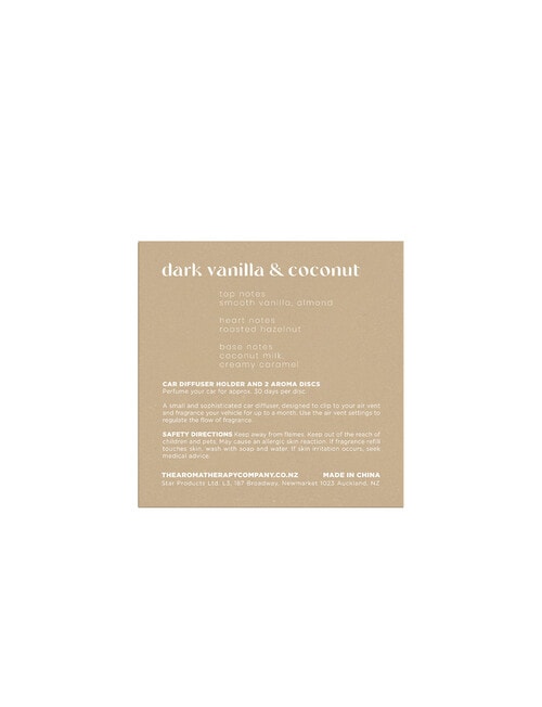 The Aromatherapy Co. Aroma Pure Car Diffuser, Dark Vanilla & Coconut product photo View 29 L